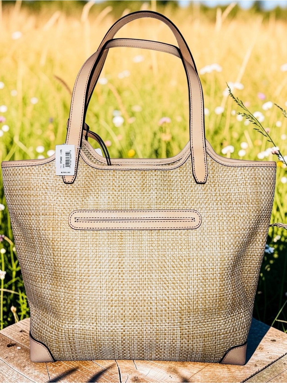 NWT Brighton Enchanted Garden "Naya" Floral Hand Woven Fabric Tote Handbag - Picture 5 of 15